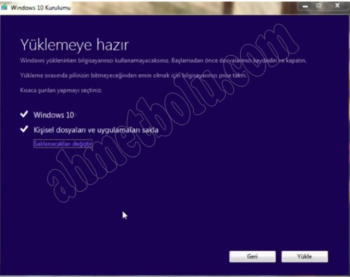  Windows 10 Yükseltme - Kurma Rehberi [Resimli Anlatım]